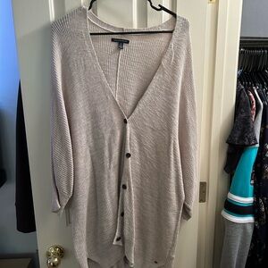 American Eagle Beige Cardigan Sweater